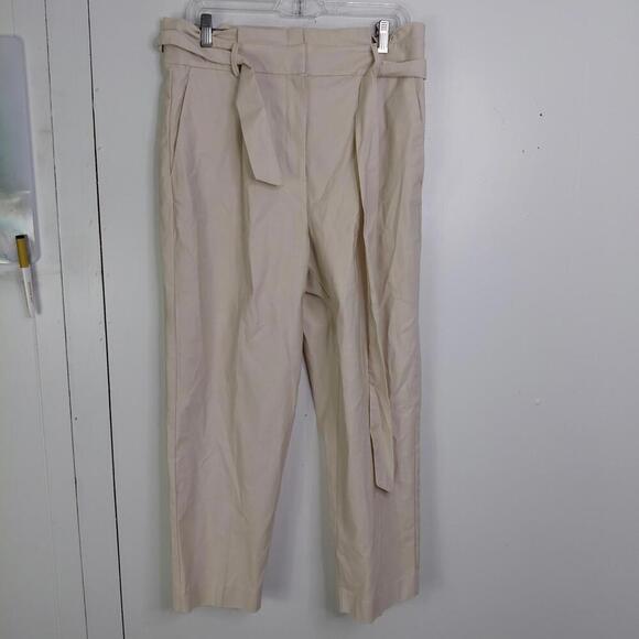 Ann Taylor Pants - Ann Taylor Pants Womens 8 Tie Waist Tapered Paperbag Capsule Career Office Work